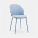 Cadeira em polipropileno Stella com assento almofadado