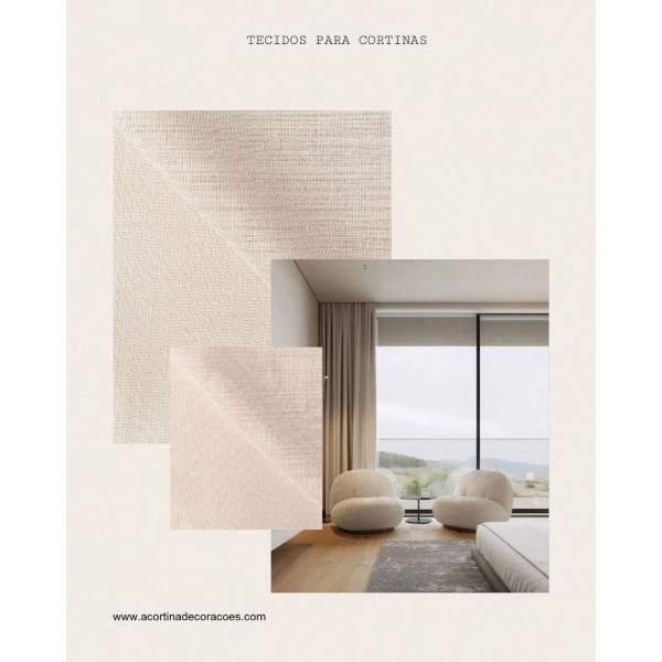 Tecido para Cortinas Santorini