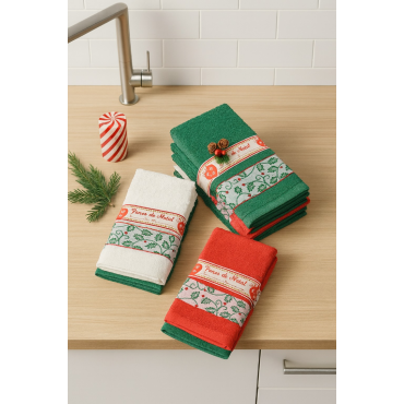 Panos de Cozinha Natalícios em Felpo 